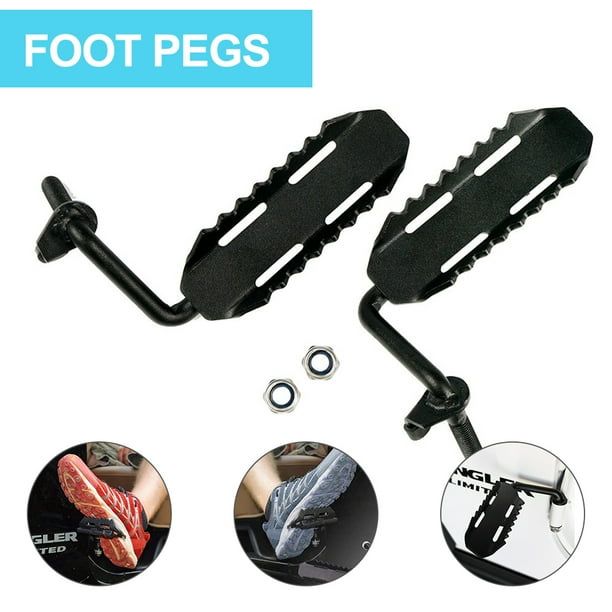 Danti Black One Pair Foot Pegs for 2007-2018 Jeep Wrangler JK All Automatic Transmission Models. Danti Black One Pair Foot Pegs for 2007-2018 Jeep Wrangler JK All Automatic Transmission Models.
